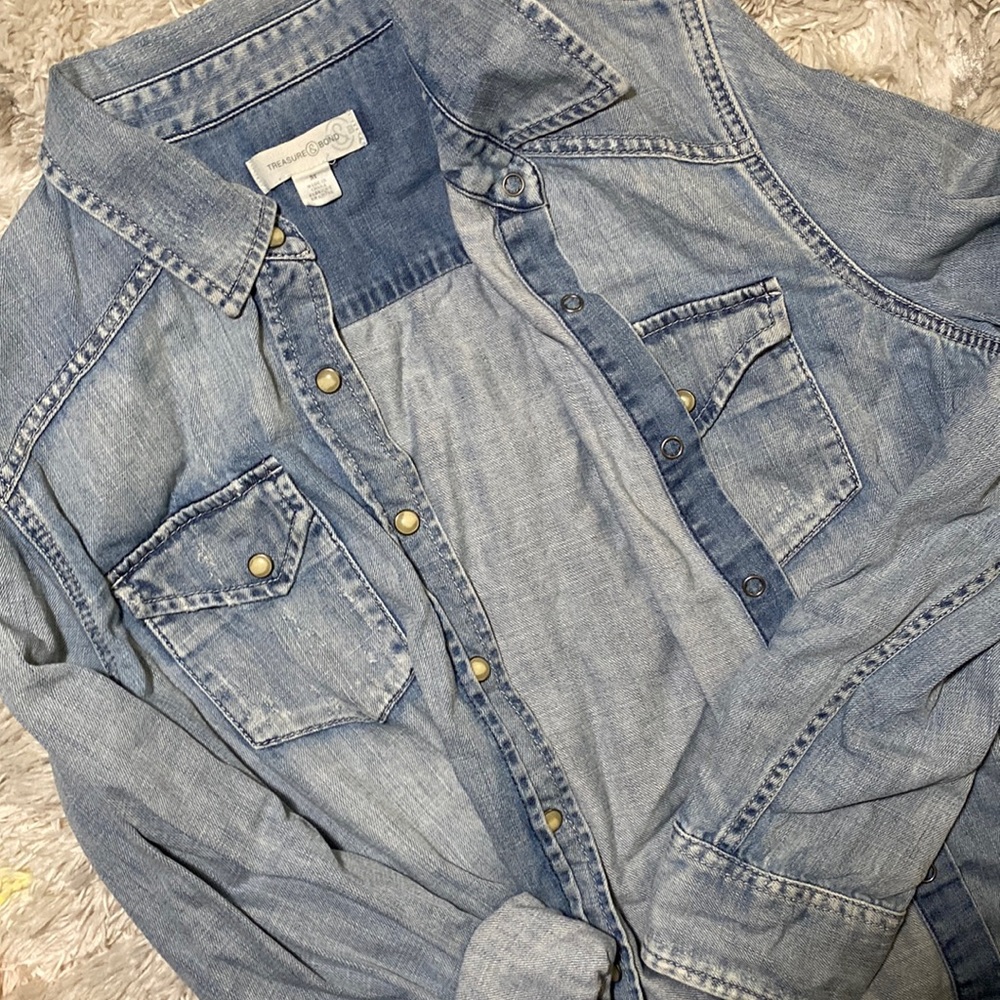 Jean Button Down